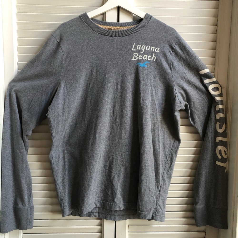 Hollister Grey Long Sleeve Laguna Beach Men’s XL